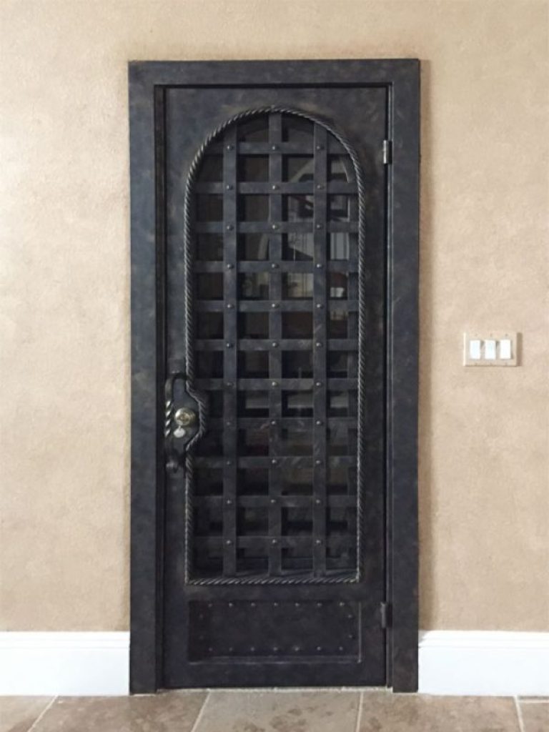 Custom Wrought Iron Wine Cellar Doors Las Vegas Artistic Iron Works