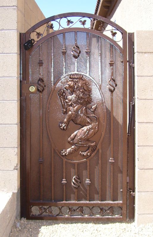Traditional Single Gate - Item Buckingham SG0045 Wrought Iron Design In Las Vegas