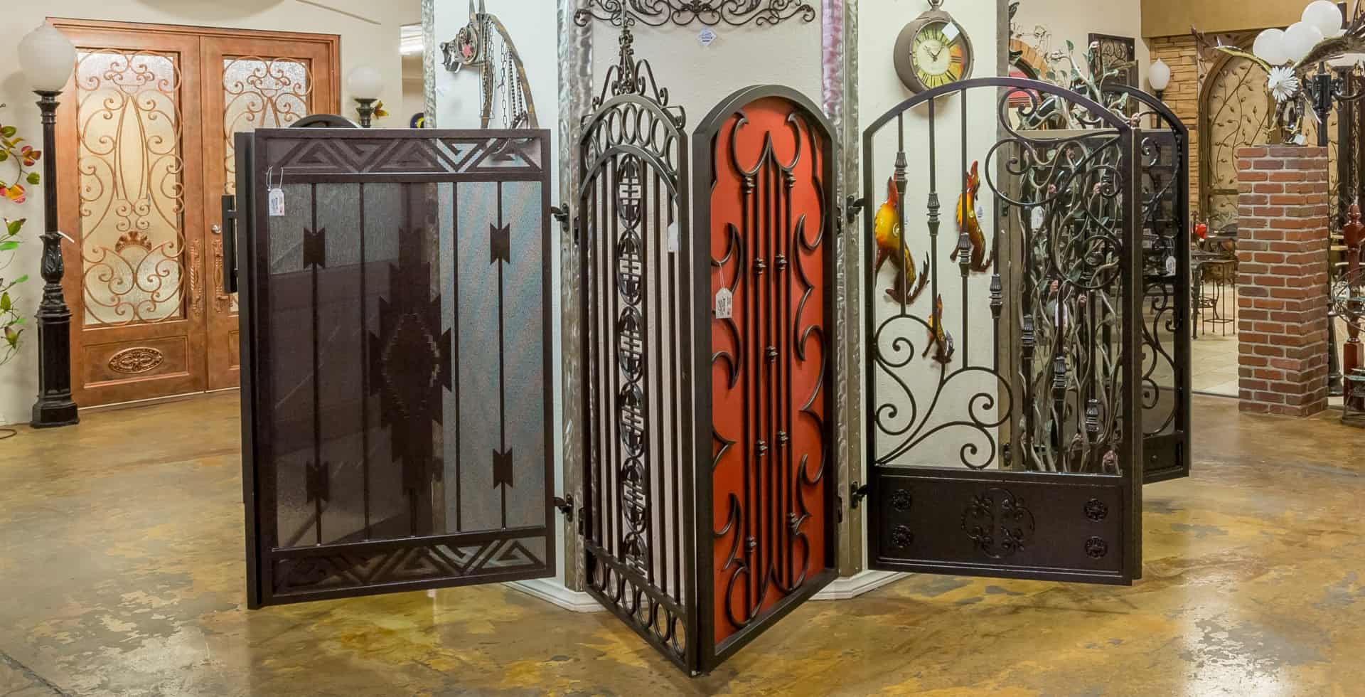 Indoor shop iron gate