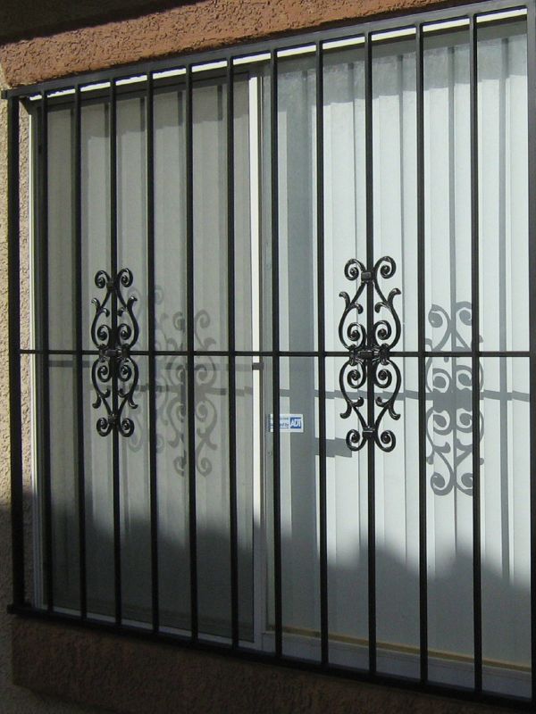 Econo-Line Window Guard WG0003 Wrought Iron Design In Las Vegas