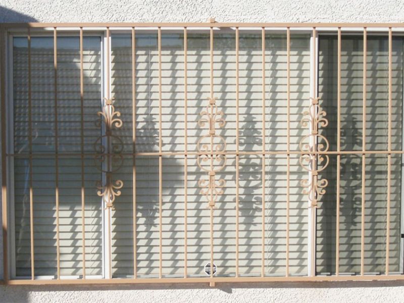 Econo-Line Window Guard WG0045 Wrought Iron Design In Las Vegas