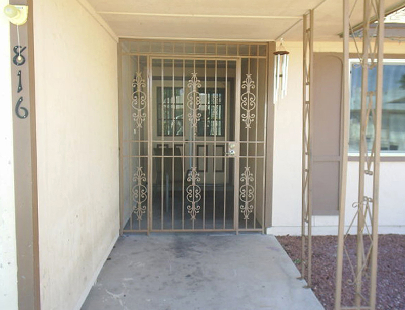 EconoLine Entryway Door - Item EW0194 Wrought Iron Design In Las Vegas
