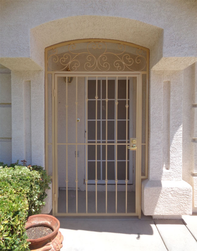 EconoLine Entryway Door - Item EW0414 Wrought Iron Design In Las Vegas