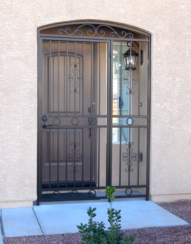 EconoLine Entryway Door - Item EW0430 Wrought Iron Design In Las Vegas