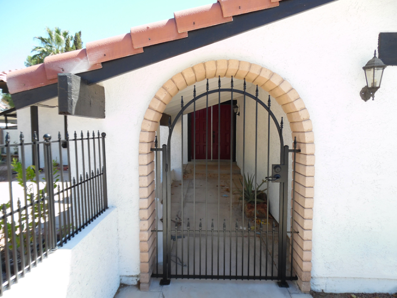 EconoLine Entryway Door - Item EW0447 Wrought Iron Design In Las Vegas