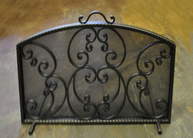 Fireplace Cover - Item FPC0012 Wrought Iron Design In Las Vegas