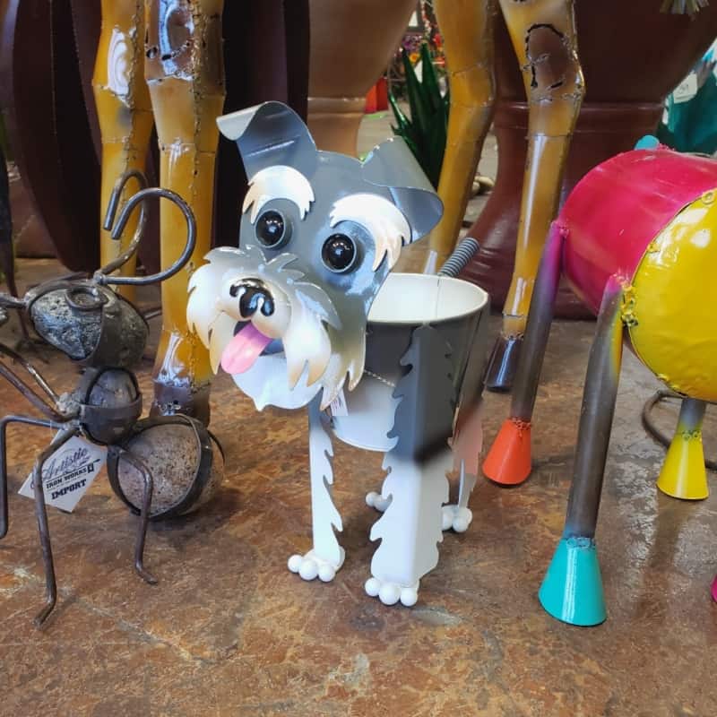 LV Showroom Dog Sculpture Wrought Iron Design In Las Vegas