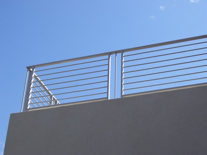 Modern Balcony Railing - Item BR0023A Wrought Iron Design In Las Vegas