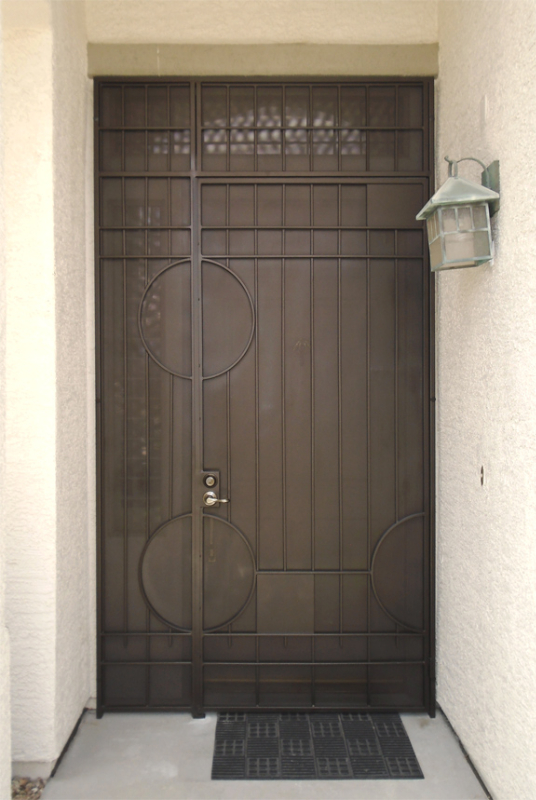 Modern Avery Entryway Door - Item EW0463 Wrought Iron Design In Las Vegas