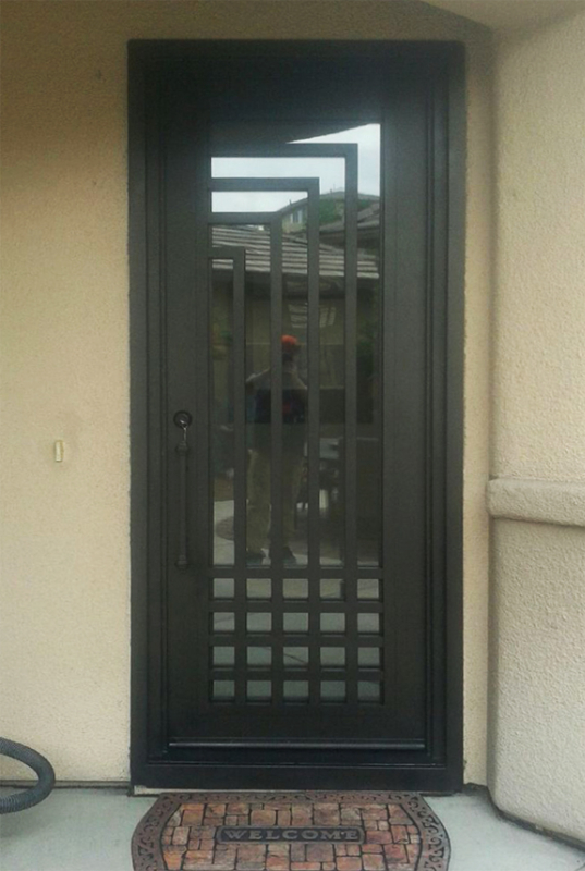 Modern Front Door - Item Escher GE0093D Wrought Iron Design In Las Vegas