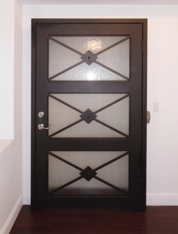 Modern Front Door - Item Livingston GE0002B Wrought Iron Design In Las Vegas