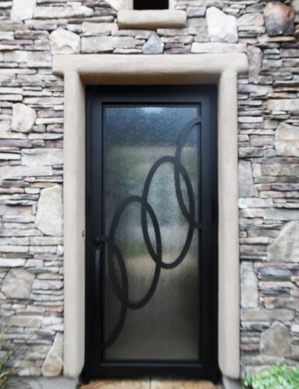 Modern Front Door - Item Olympia GE0182A Wrought Iron Design In Las Vegas