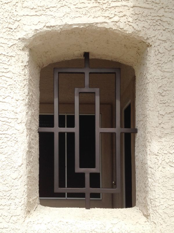 Modern Window Guard WG0315 Wrought Iron Design In Las Vegas