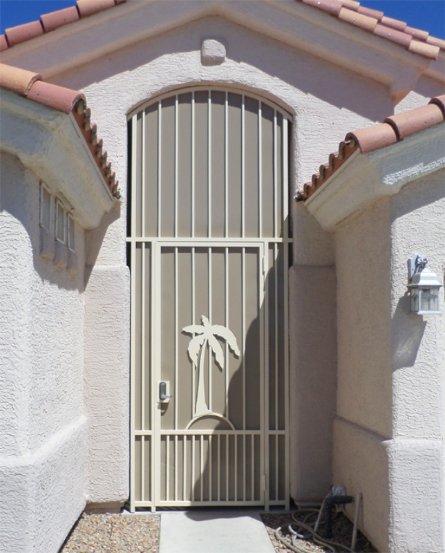Nature Inspired Sandy Beaches Entryway Door - Item EW0391 Wrought Iron Design In Las Vegas