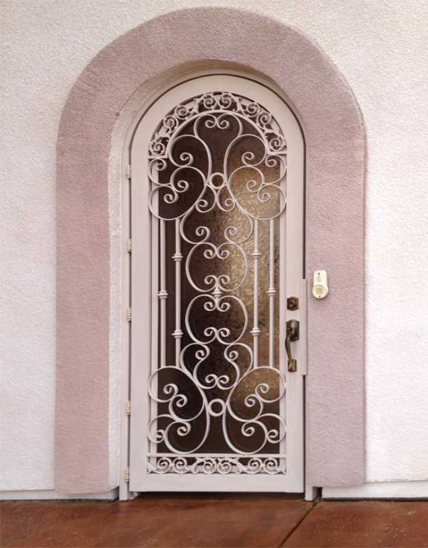 Scrollwork Custom Archive Entryway Door - Item EW0396 Wrought Iron Design In Las Vegas