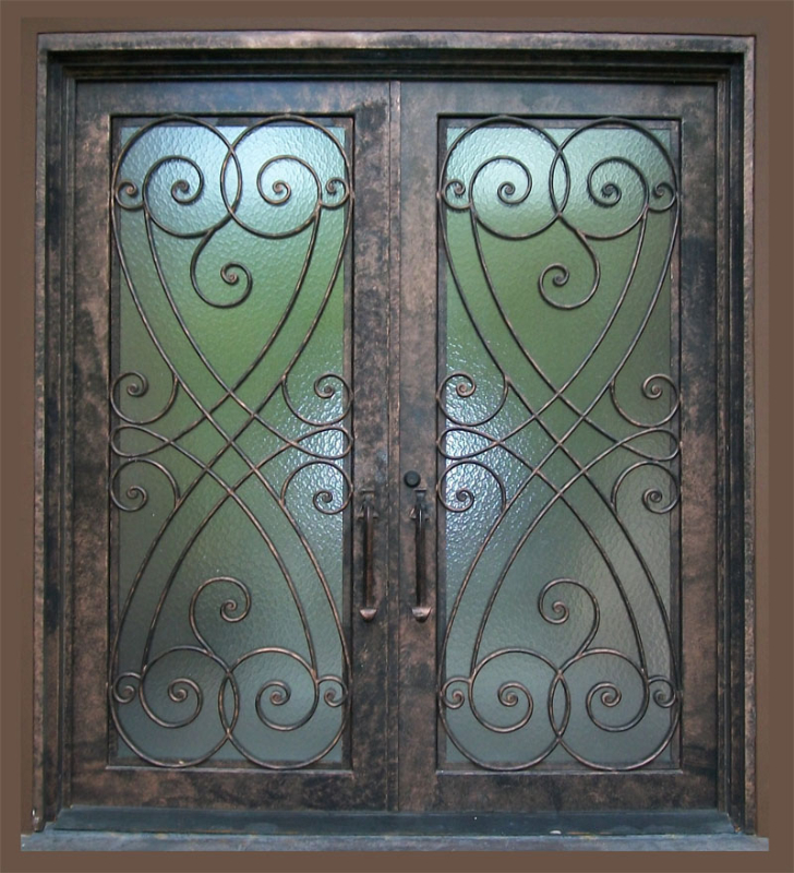 Scrollwork Custom Archive Front Door - Item GE0067 Wrought Iron Design In Las Vegas