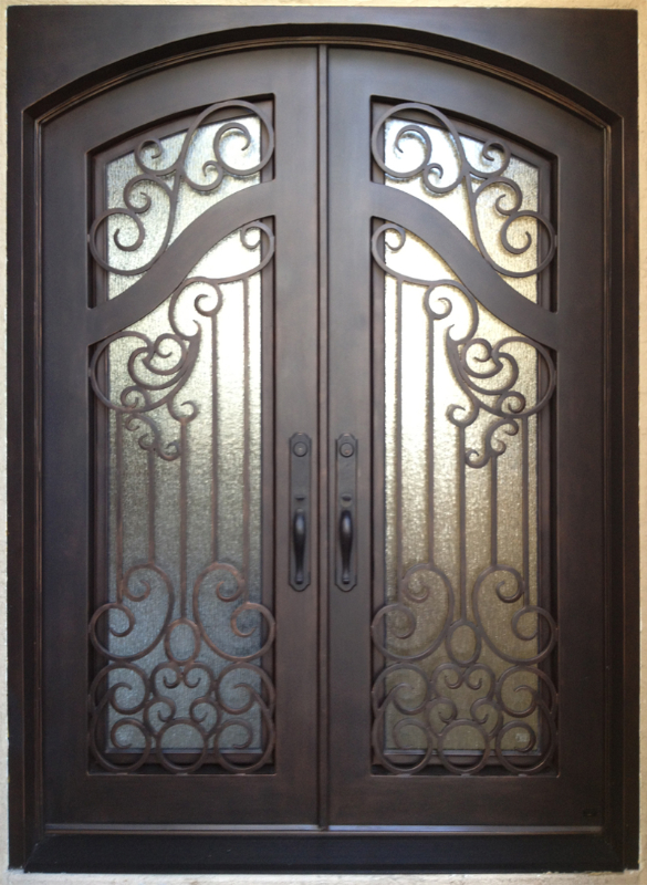 Scrollwork Custom Archive Front Door - Item GE0098 Wrought Iron Design In Las Vegas