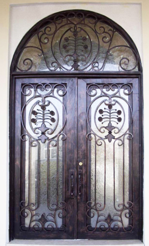 Scrollwork Front Door - Item Cappella GE0120 Wrought Iron Design In Las Vegas