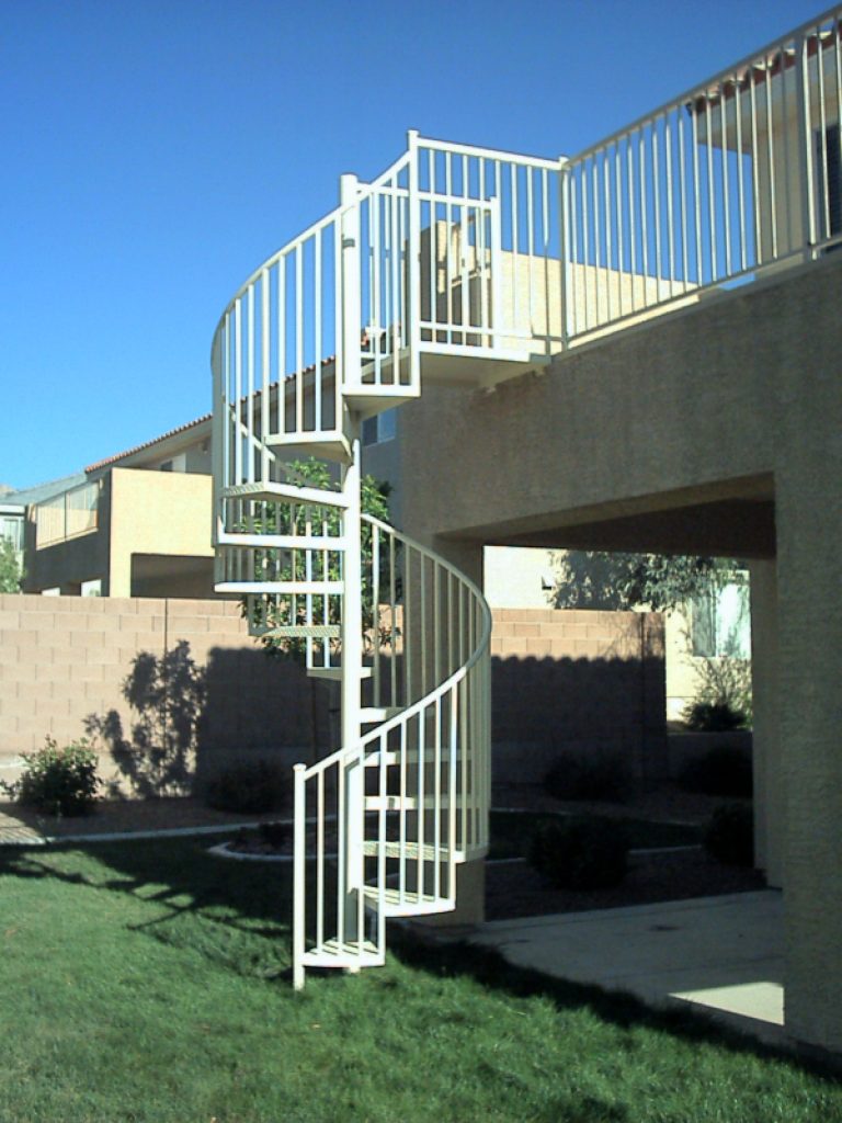 Custom Wrought Iron Spiral Stairs Las Vegas - Artistic Iron Works