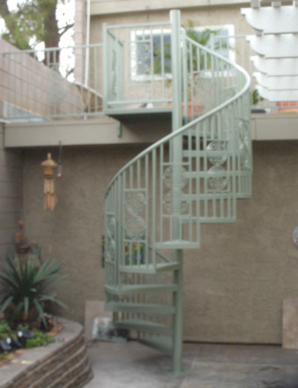 Spiral Stairs - Item SS0018 Wrought Iron Design In Las Vegas