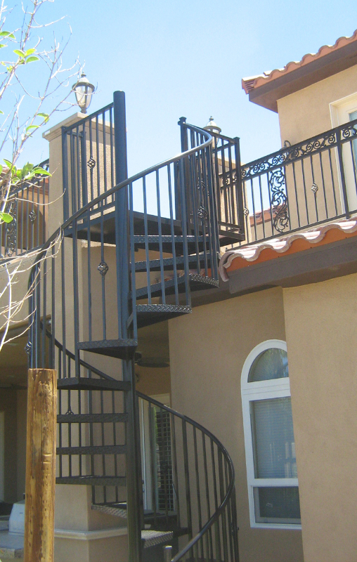Spiral Stairs - Item SS0020 Wrought Iron Design In Las Vegas