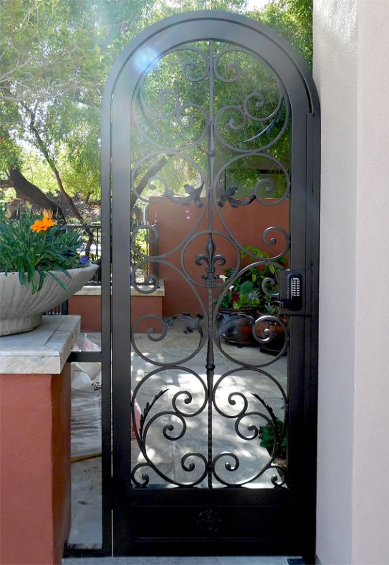 Traditional Single Gate - Item Toulouse SG0525 Wrought Iron Design In Las Vegas