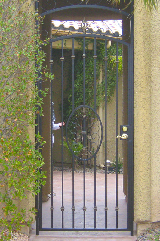 Traditional Abbey Entryway Door - Item EW0110 Wrought Iron Design In Las Vegas