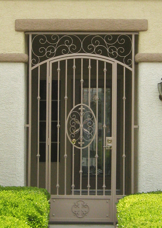 Traditional Abbey Entryway Door - Item EW0249 Wrought Iron Design In Las Vegas