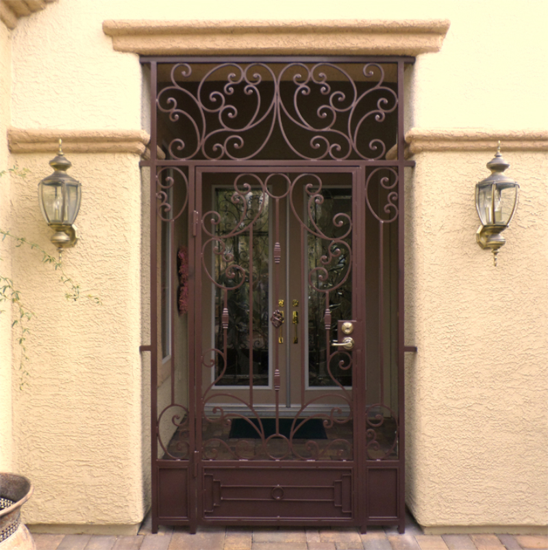 Traditional Athena Entryway Door - Item EW0342B Wrought Iron Design In Las Vegas