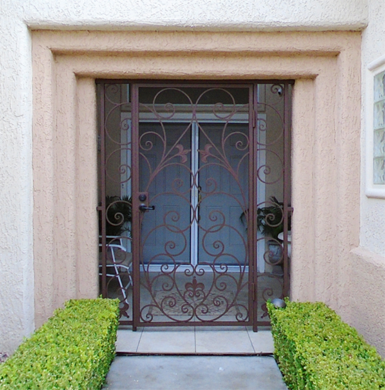 Traditional Bellezza Entryway Door - Item EW0287A Wrought Iron Design In Las Vegas