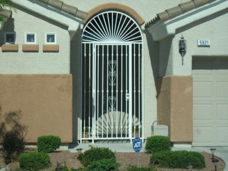 Traditional Custom Archive Entryway Door - Item EW0098 Wrought Iron Design In Las Vegas