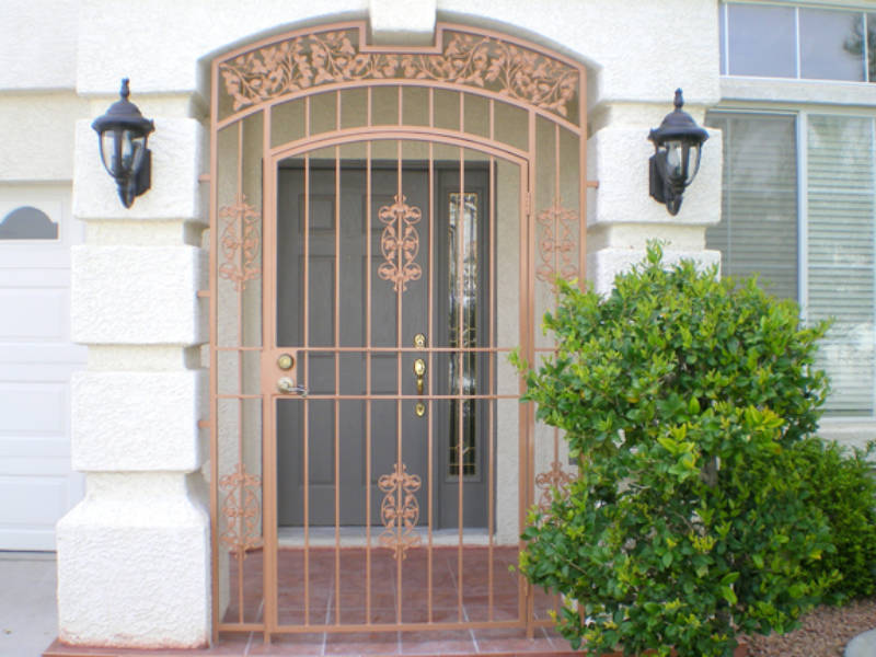 Traditional Custom Archive Entryway Door - Item EW0136 Wrought Iron Design In Las Vegas