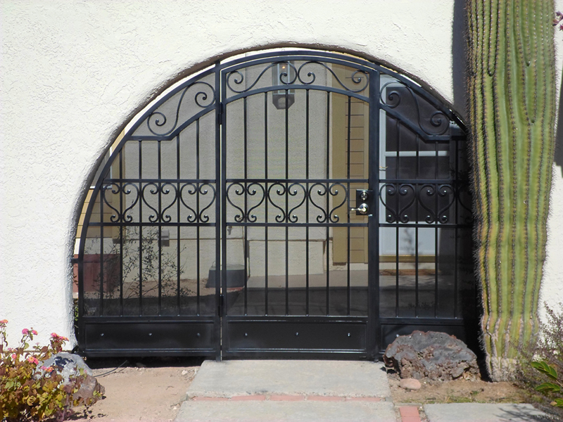 Traditional Custom Archive Entryway Door - Item EW0195 Wrought Iron Design In Las Vegas