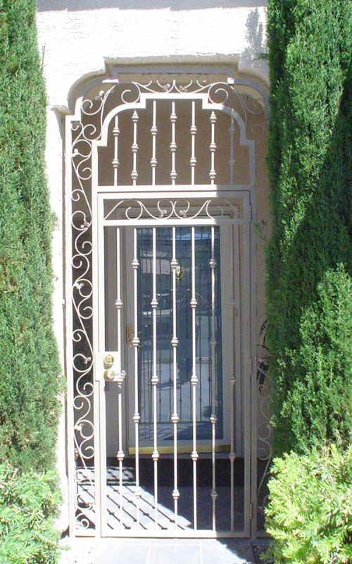 Traditional Custom Archive Entryway Door - Item EW0226 Wrought Iron Design In Las Vegas