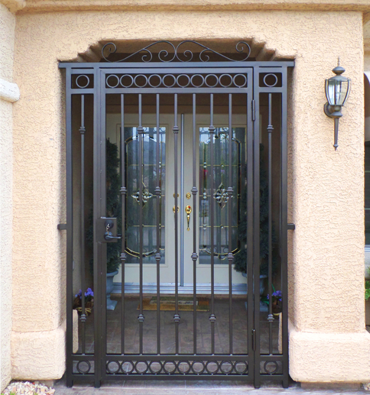 Traditional Custom Archive Entryway Door - Item EW0360 Wrought Iron Design In Las Vegas