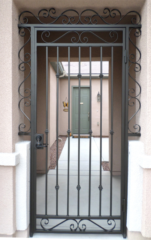 Traditional Custom Archive Entryway Door - Item EW0382 Wrought Iron Design In Las Vegas