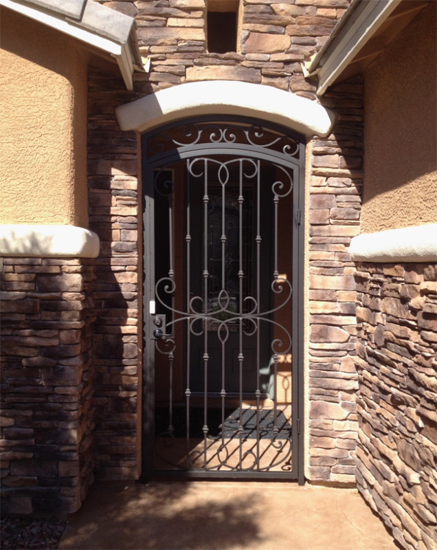Traditional Custom Archive Entryway Door - Item EW0420 Wrought Iron Design In Las Vegas