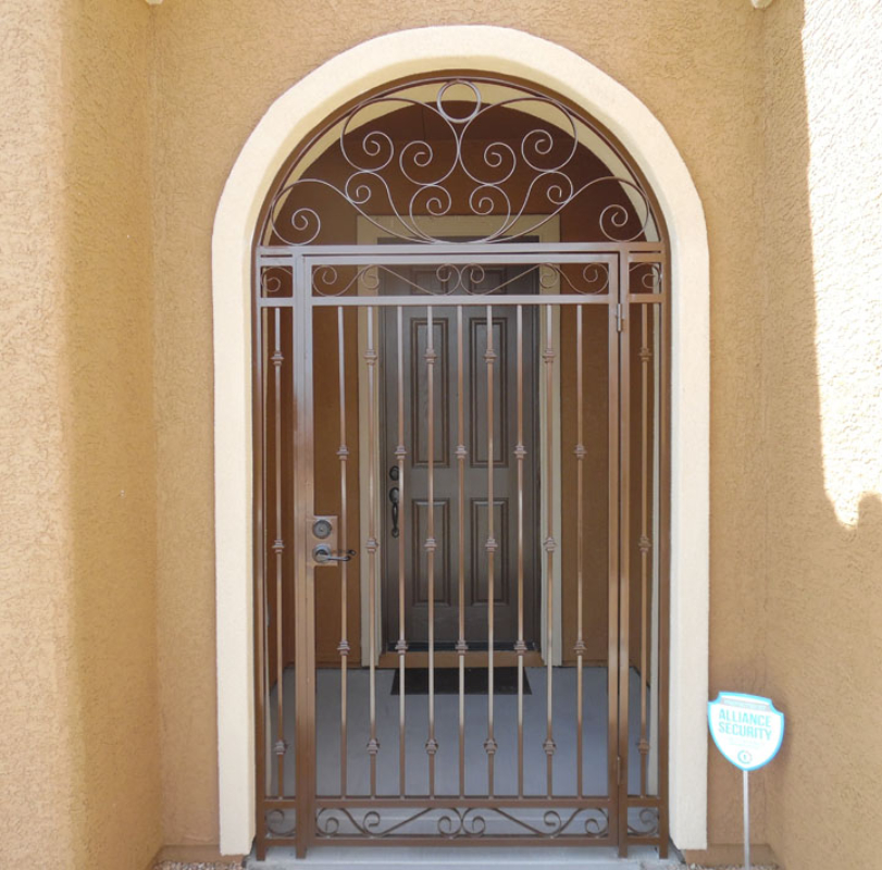 Traditional Custom Archive Entryway Door - Item EW0458 Wrought Iron Design In Las Vegas