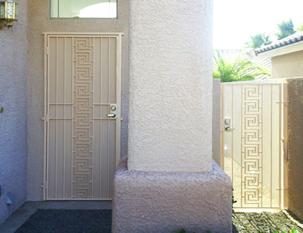 Traditional Custom Archive Security Door - Item SD0060 Wrought Iron Design In Las Vegas