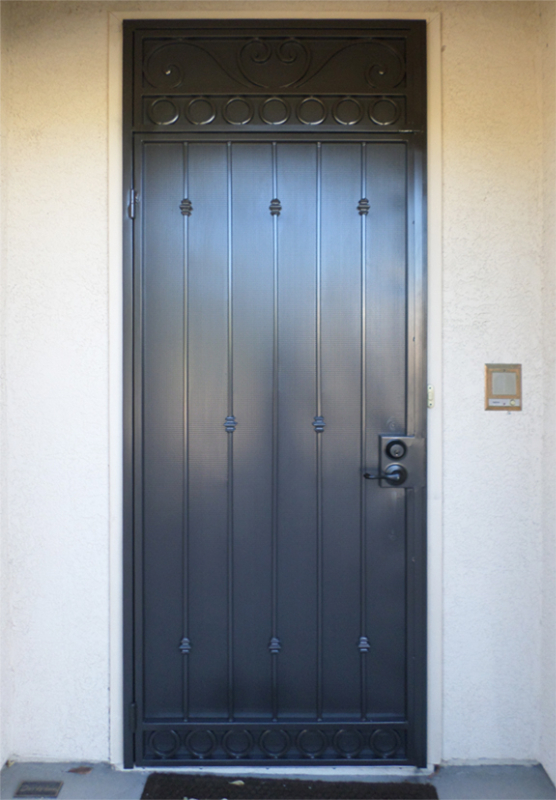 Traditional Custom Archive Security Door - Item SD0177 Wrought Iron Design In Las Vegas