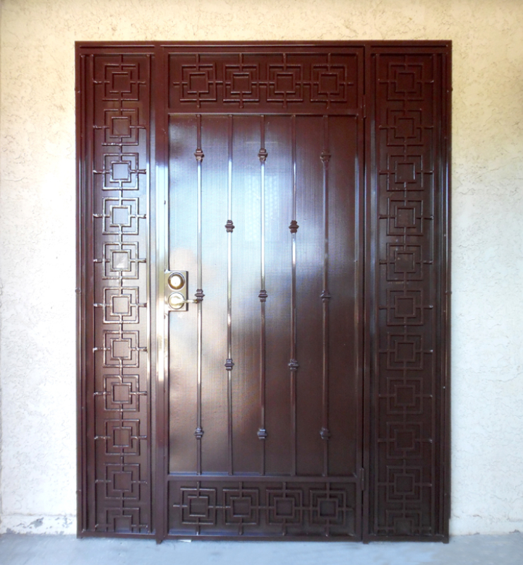 Traditional Custom Archive Security Door - Item SD0205 Wrought Iron Design In Las Vegas