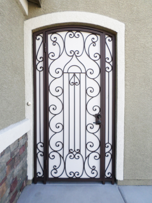 Traditional Duchess Entryway Door - Item EW0341 Wrought Iron Design In Las Vegas