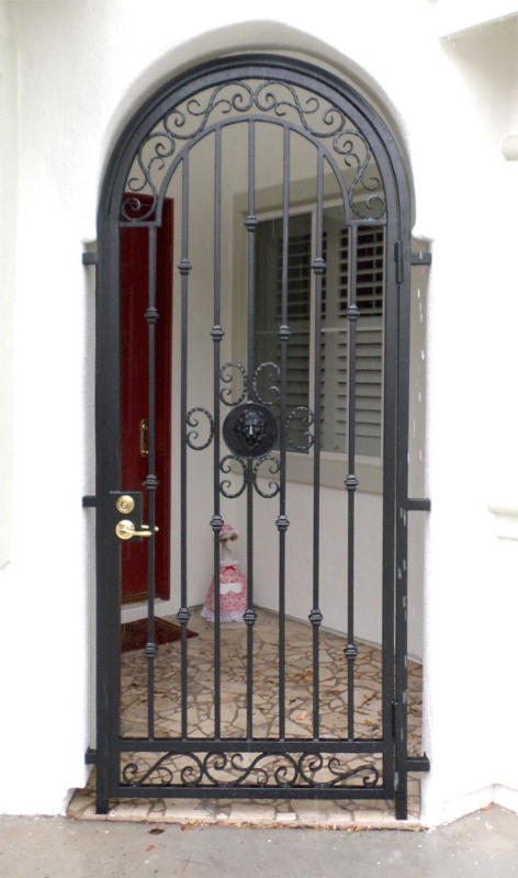 Traditional Edinburgh Entryway Door - Item EW0379 Wrought Iron Design In Las Vegas