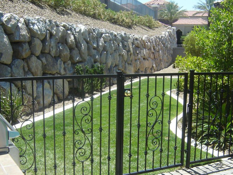 Traditional Fencing F0082 Wrought Iron Design In Las Vegas