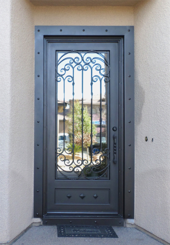 Traditional Front Door - Item Corsica GE0142 Wrought Iron Design In Las Vegas