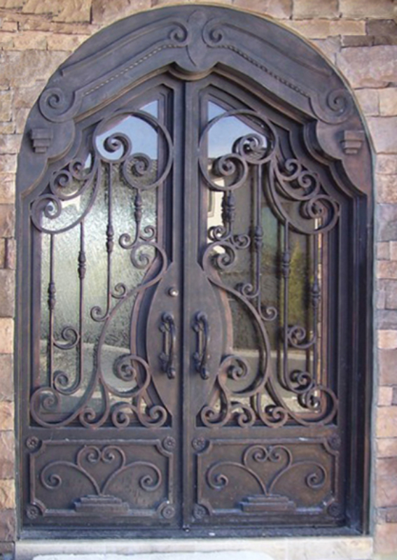 Traditional Front Door - Item Dauphine GE0113 Wrought Iron Design In Las Vegas