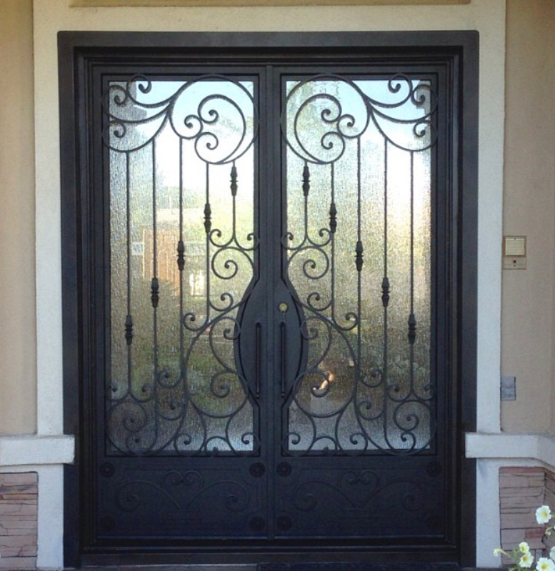 Traditional Front Door - Item Dauphine GE0178 Wrought Iron Design In Las Vegas