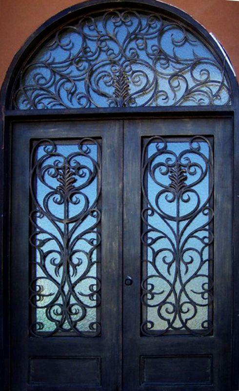 Traditional Front Door - Item Genesis GE0028 Wrought Iron Design In Las Vegas
