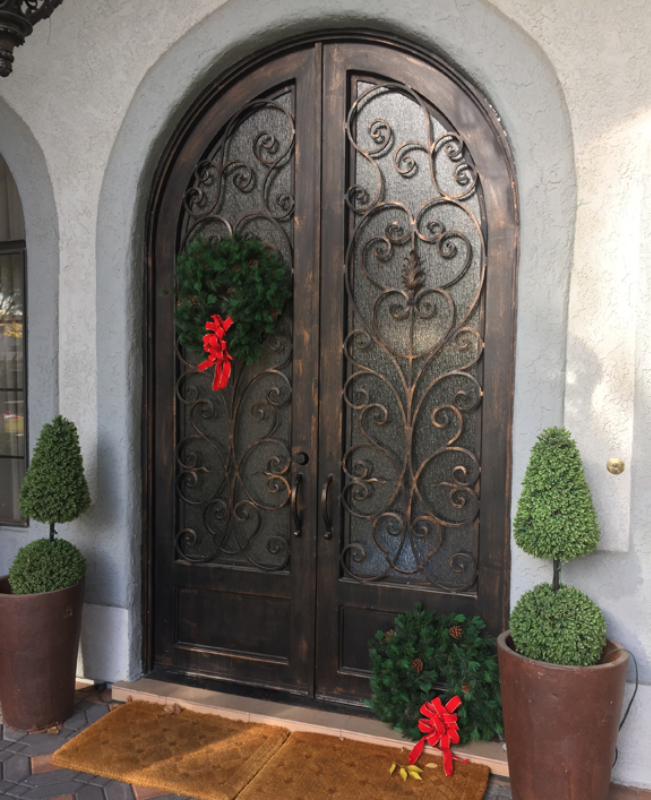 Traditional Front Door - Item Genesis GE0057 Wrought Iron Design In Las Vegas