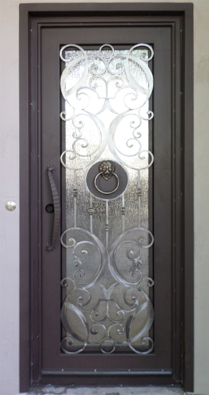 Traditional Front Door - Item Glasgow GE0155 Wrought Iron Design In Las Vegas